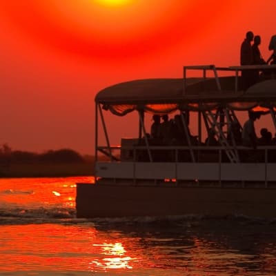 Croisière sur le Zambèze au coucher du soleil