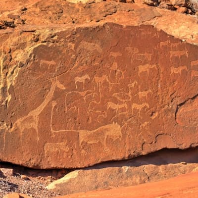 Visite du site de Twyfelfontein